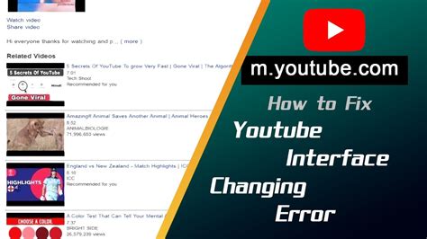 how to fix youtube error