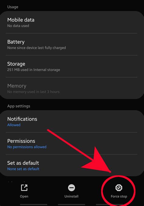 how to force stop an app on android samsung