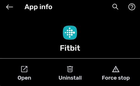 how to force stop fitbit app on android