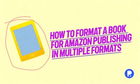 how to format a book for publishing on amazon