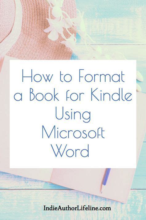 how to format a book in word for kindle