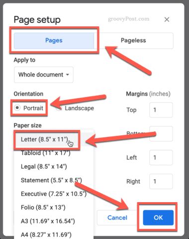 how to format a book using google docs