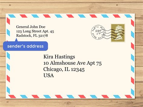 how to format a letter address