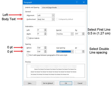 how to format a word document in apa