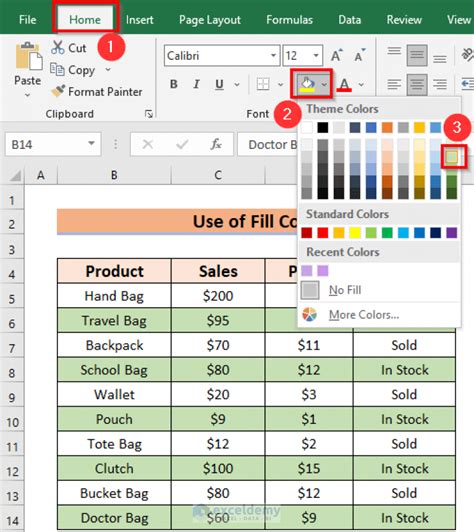 how to format alternating colors in excel without table