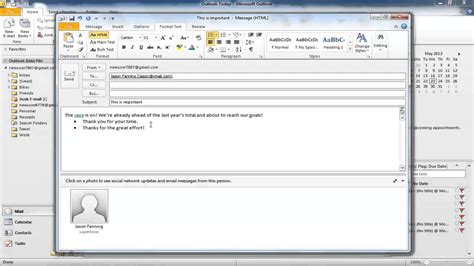 how to format an email in outlook