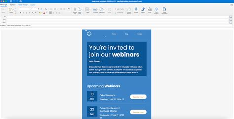 how to format an email newsletter in outlook