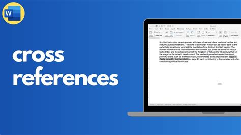how to format cross references in word