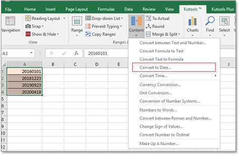 how to format date in excel without slashes