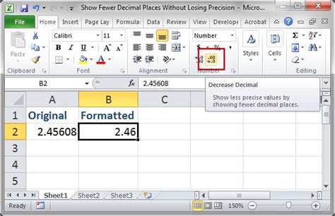 how to format no decimals in excel