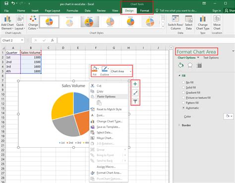 how to format pie chart in excel