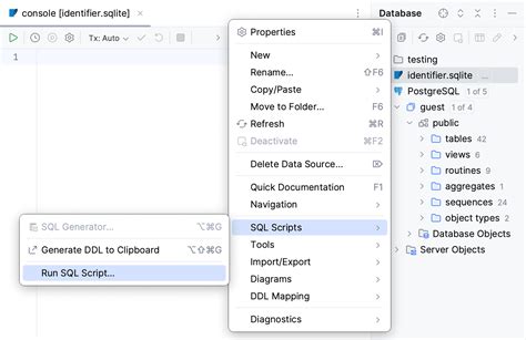 how to format sql file in intellij