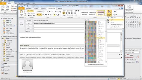 how to format text for all emails in outlook
