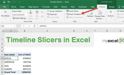 how to format timeline slicer in excel