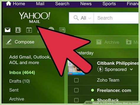 how to forward mail from gmail to yahoo