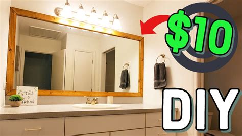 how to frame a mirror diy