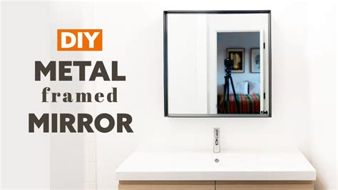 how to frame a mirror with metal