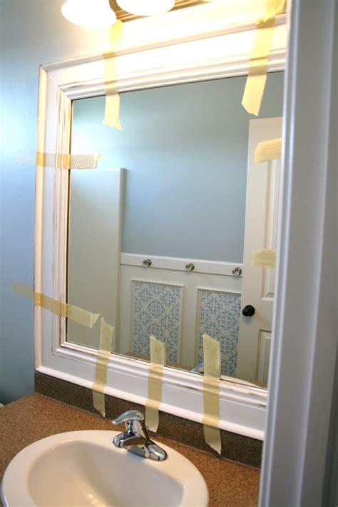 how to frame a mirror with molding