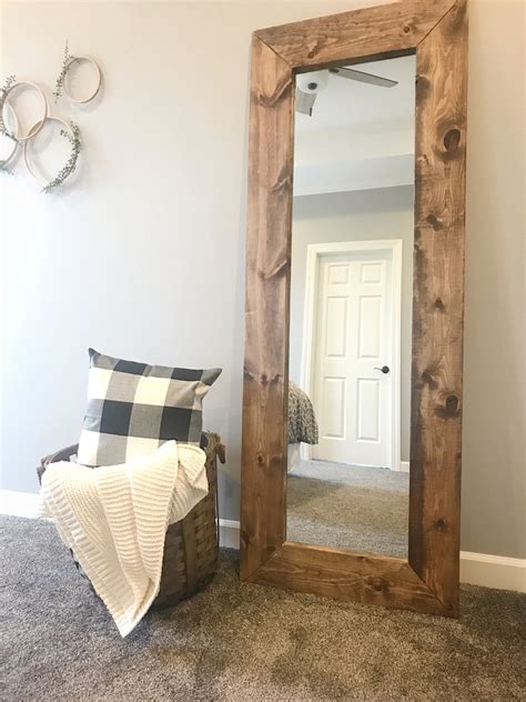 how to frame a mirror with wood
