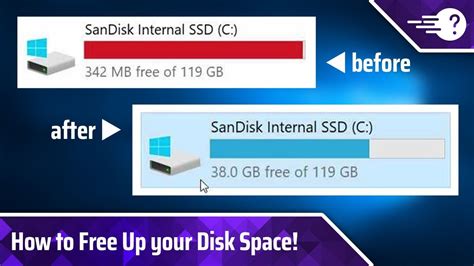how to free disk space on windows 10
