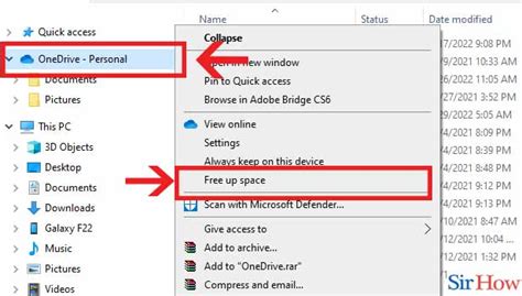 how to free up space on computer with onedrive