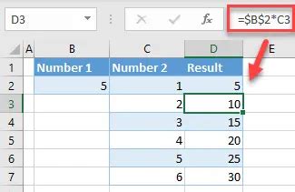 how to freeze a cell for calculation in excel