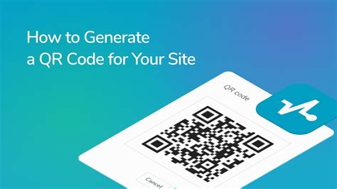 how to generate a qr code for a web address