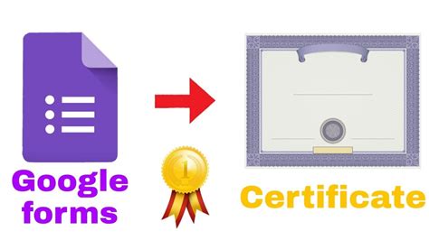 how to generate certificate from google form