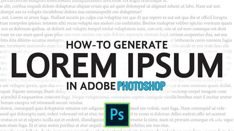 how to generate lorem ipsum