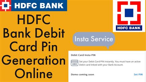 how to generate new hdfc debit card pin online