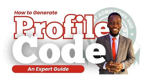 how to generate profile code for jamb 2025 pdf