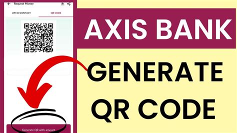 how to generate qr code in axis mobile app