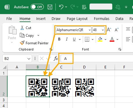 how to generate qr code on excel