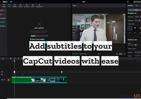 how to generate subtitles in capcut pc