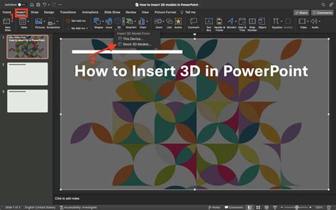 how to get 3d objects in powerpoint