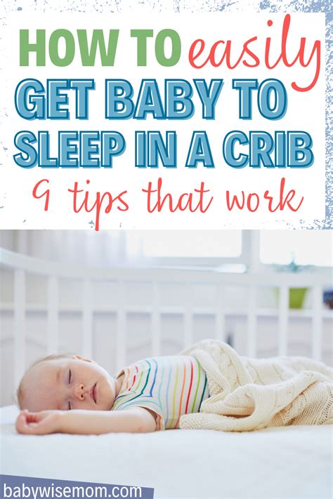 how to get a baby to sleep in her crib