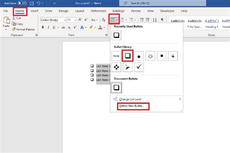 how to get a checkbox in word mac