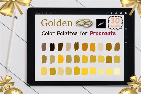 how to get a gold color in procreate