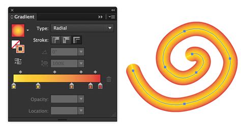 how to get a gradient to follow a path in illustrator