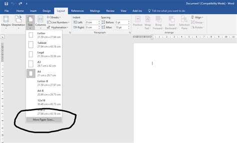 how to get a layout on word