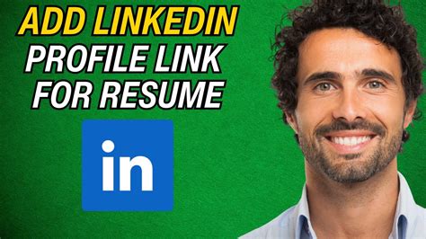 how to get a linkedin profile link for resume