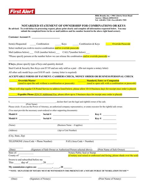 how to get a notarized statement