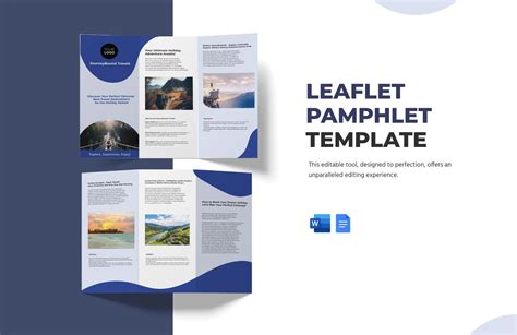 how to get a pamphlet template on word