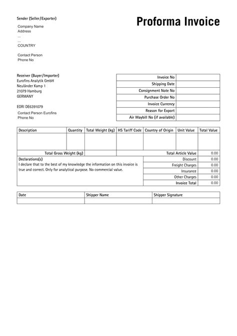 how to get a proforma invoice
