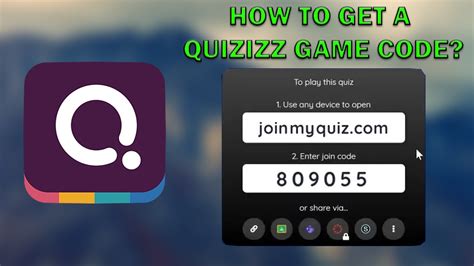 how to get a quizizz game code from link