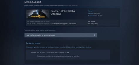 how to get a refund from a game on steam