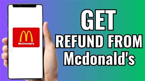 how to get a refund from mcdonald's app
