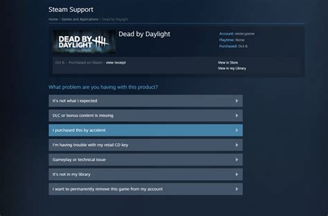 how to get a refund on a game on steam deck
