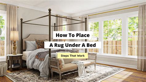how to get a rug under a bed