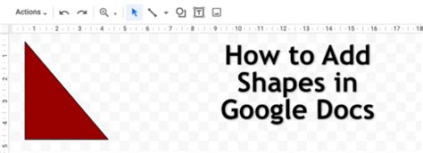 how to get a shape in google docs